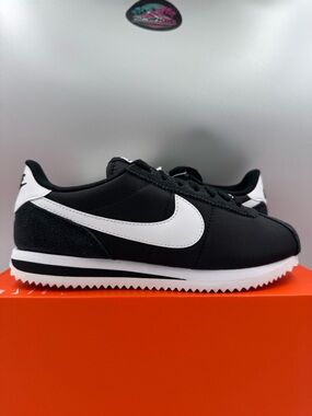 Nike Cortez TXT GS Nylon Black White BRAND NEW Size 7Y
